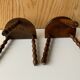Duo of cowherd stools