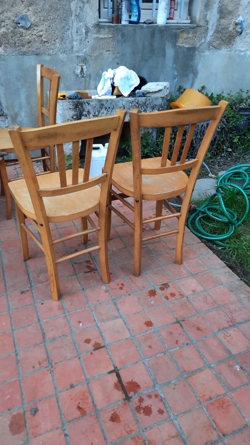 Lot de 8 chaises bistrot