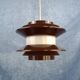 Chocolate coloured pendant by Carl Thore for Granhaga Metallindustri. 1970's