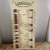 Advertising sheet metal plate memo race list