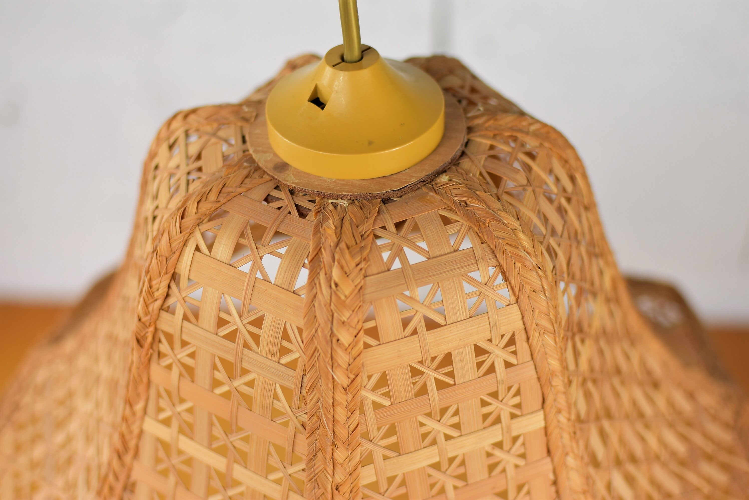 Vintage rattan pendant lamp