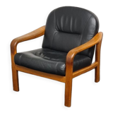 Fauteuil design danois en teck vintage par Komfort