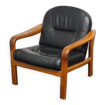 Vintage teak Danish design armchair by Komfort