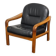 Fauteuil design danois en teck vintage par Komfort