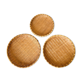 Lot 3 round baskets