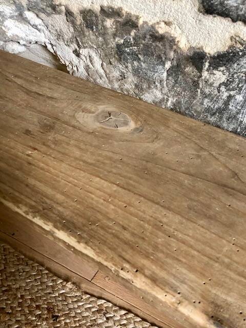 Banc de ferme ancien en bois, rénové