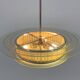 1940s Rare Italian Chrome & Glass  Chandelier, Restored