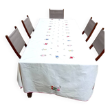 Nappe brodée Vintage