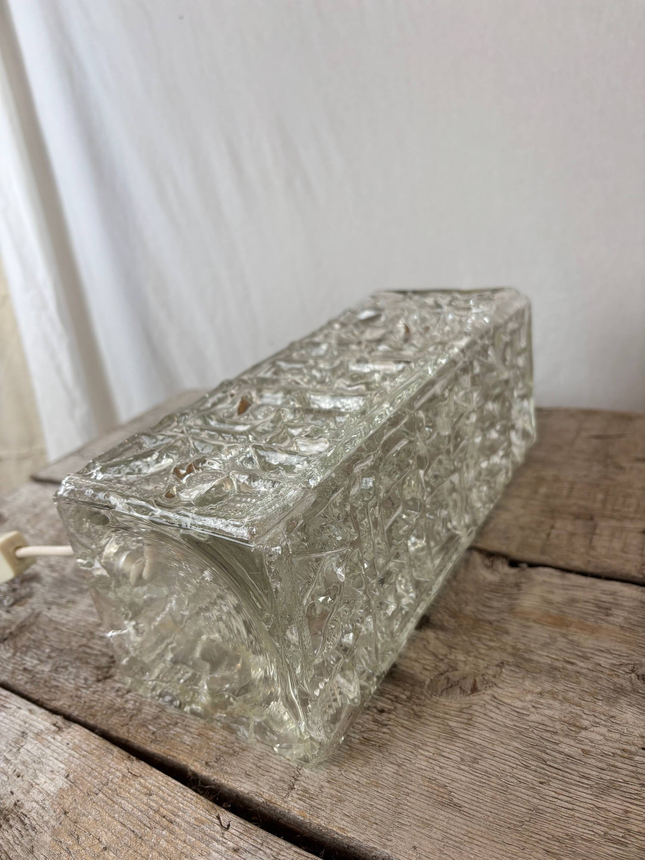 Glass lamp, Sweden 70s/80s