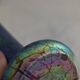 Vase in iridescent Glass Art new of PEACKOCK