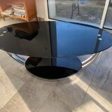 vintage smoked glass coffee table