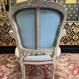Suite of 4 Louis XV style convertible armchairs