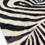 Moroccan berber carpet m'rirt ecru and black 3,43x2,39m