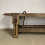 Old wooden workbench