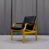 Pair of leather armchairs, 1970