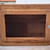 Industrial wood storage cabinet