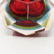 Cendrier rouge et bleu de Flavio Poli pour Seguso en verre de Murano 1960