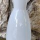 White glass vase