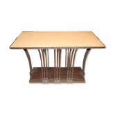 Table basse ou console en fer forgé art déco