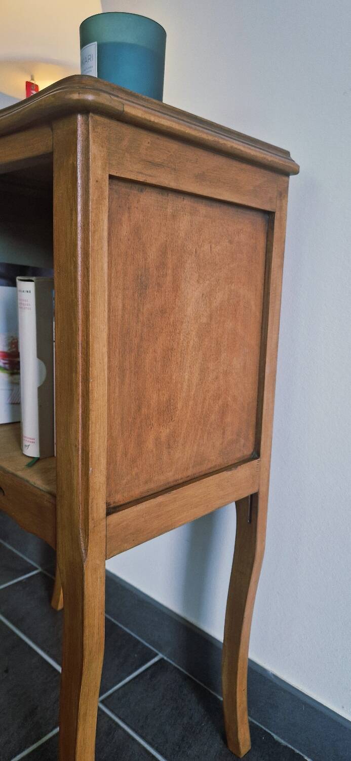 Vintage wooden bedside table