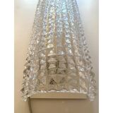 Set of Two "Crocodile" Transparent Murano Glass Wall Sconces
