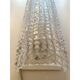 Ensemble de deux appliques murales en verre de Murano transparent "Crocodile"
