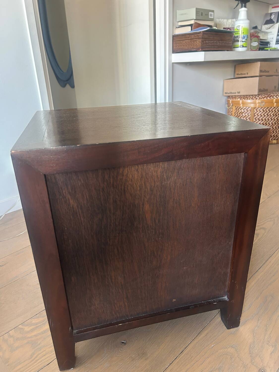 Teak bedside table
