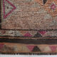 Red and orange vintage runner rug, 370x82cm