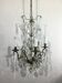 Chandelier 4 Lights Crystal And White Bronze