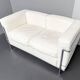 LC2 2-seater sofa by Le Corbusier for Cassina, Italy, 2000s