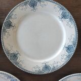 5 ironstone plates from Sarreguemines