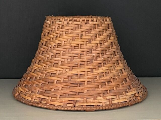 Vintage rattan lampshade