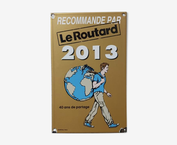 Plaque émaillée Le Routard guide du routard Hôtel Restaurant - 2013