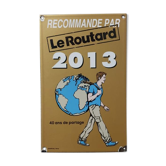 Plaque émaillée Le Routard guide du routard Hôtel Restaurant - 2013