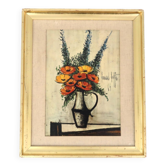 Still life painting Poppies by Bernard Buffet