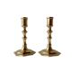 Pair of antique brass candlesticks