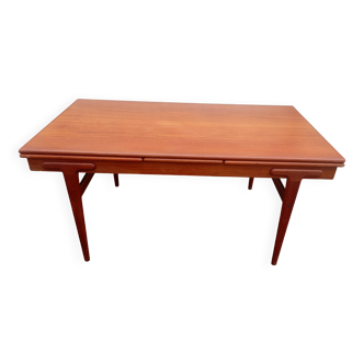 Scandinavian teak dining table by Ejvind A. Johansson