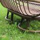Banquette en rotin deux places, vintage