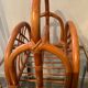 Vintage rattan magazine holder 70s