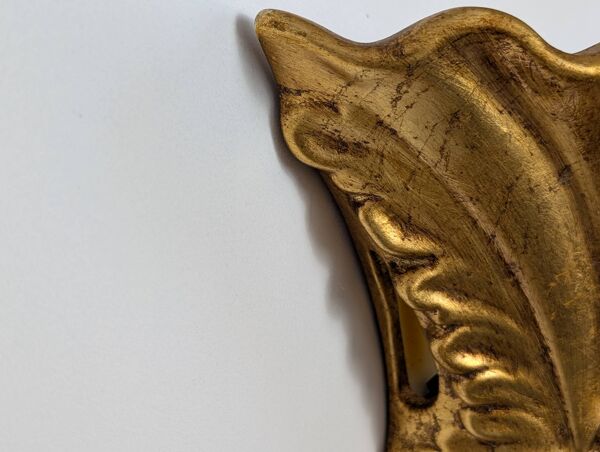 Applique feuille dorée