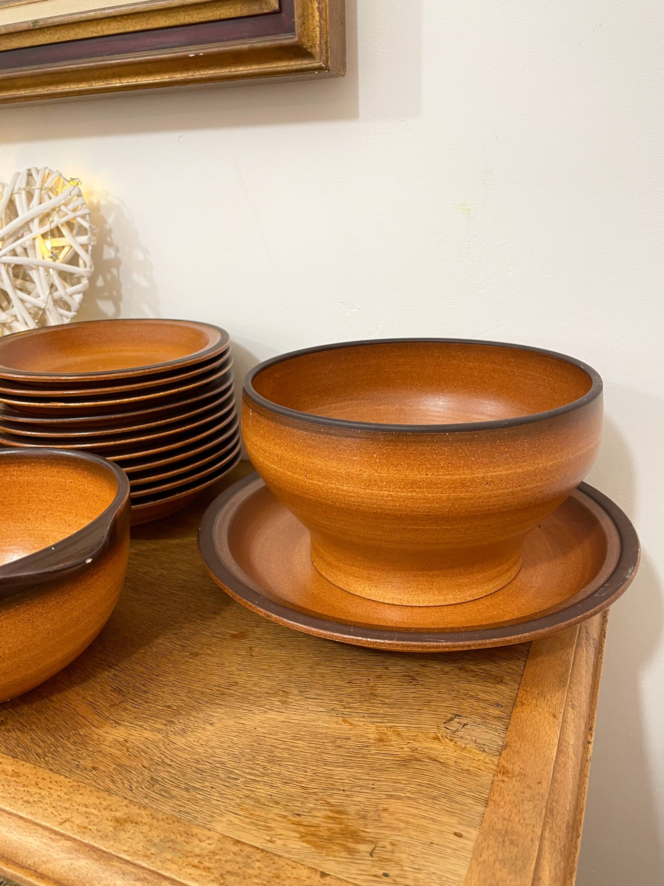 Stoneware service - St Amand earthenware - Meylan model