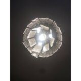 Contemporary Murano Glass "Hammer Listello" Chandelier With Gold Metal Frame