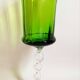 Emerald green chalice Empoli 70s Height 32 cm