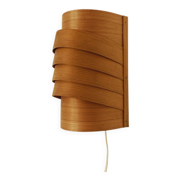Lampe murale en bois suédoise par Hans Agne Jakobsson pour Ellysett Markaryd