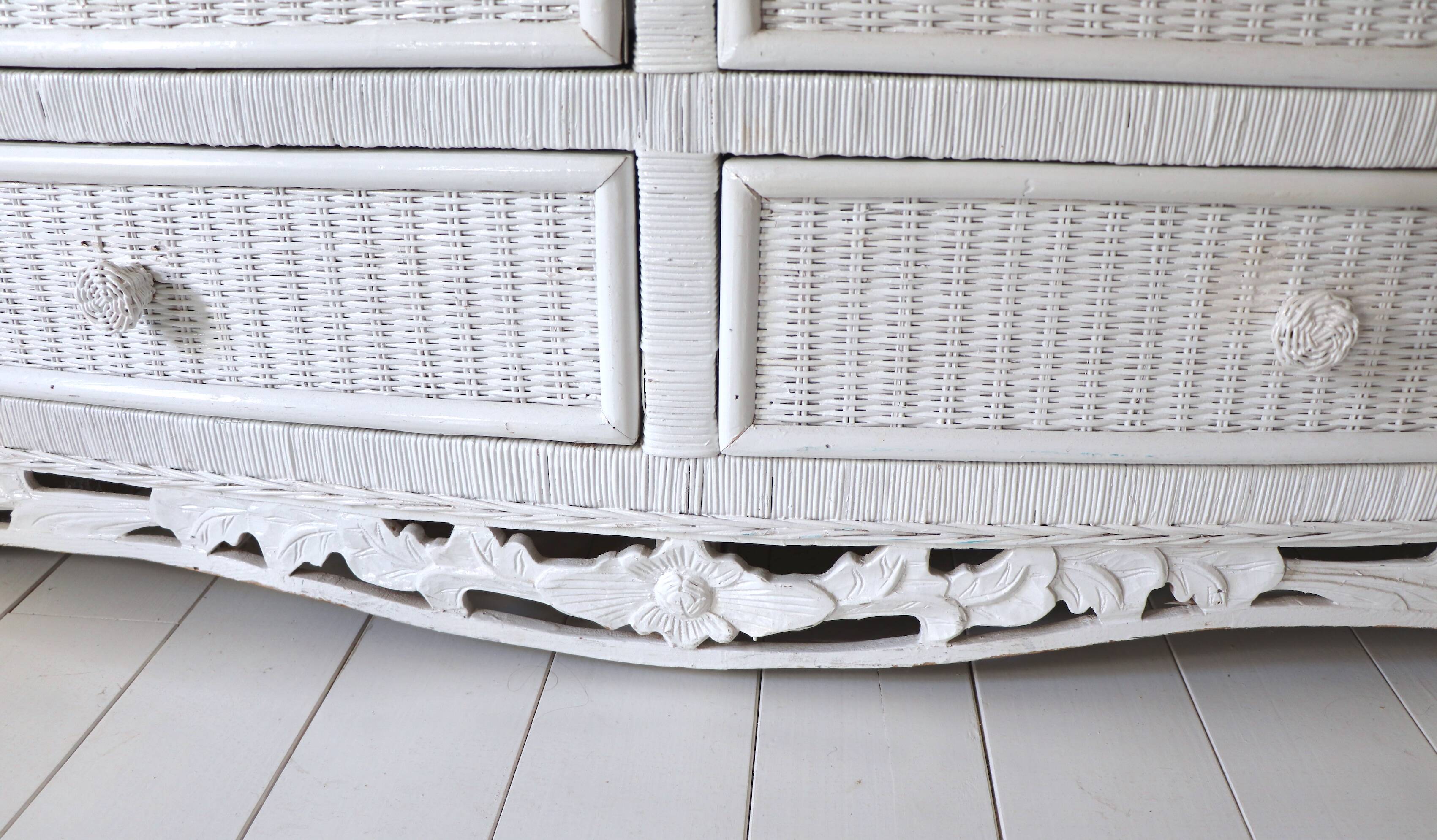 Wicker commode, 20th century