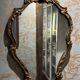 Elegant and ornate vintage wall mirror – Golden Rococo style – 51cm × 35cm