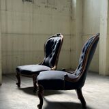 19th century Louis Philippe low chairs