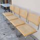 Series of 4 Marcel Breuer B32 chairs signed Italy - 1970s