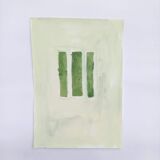 Peinture minimaliste géométrique Vert