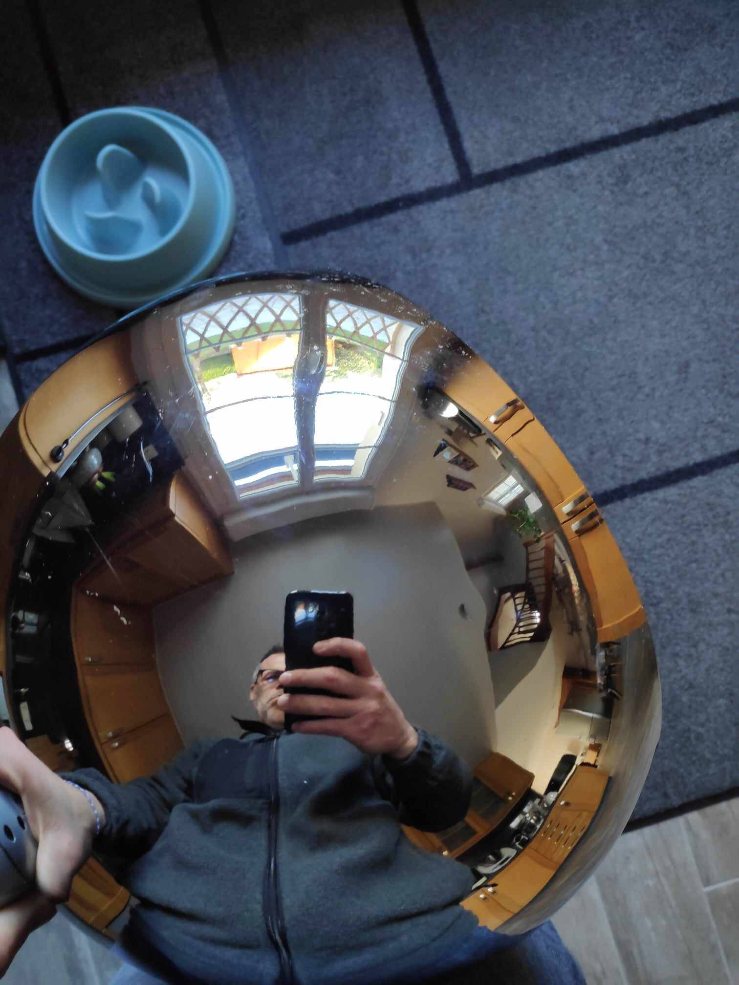 Magnificent vintage chrome pendant light